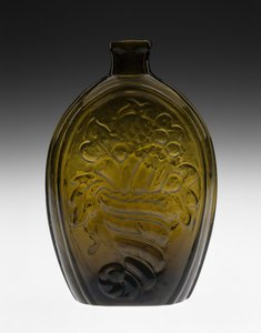 Figuret kolbe av Coventry Glass Works