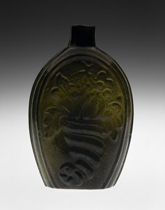 Figurkolbe, sannsynligvis 1820-tallet (ikke-blyglass) av Coventry Glass Works