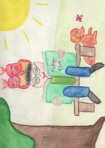 Avslapping i naturen av Crazy Artist