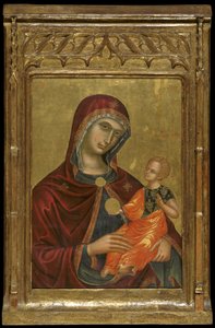Ikon for trøstens jomfrumor (eggtempera og bladgull på panel)