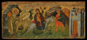 The Flight into Egypt (eggtempera på panel)