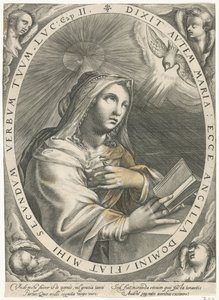 Bebudelse (jomfru Maria) av Crispijn van de Passe (I)