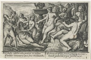 Diana i Callisto Metamorfosen van Ovidius (serietittel) av Crispijn van de Passe (I)