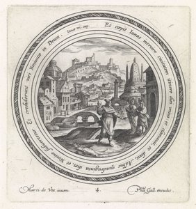 Jona forkynner i Nineve History of Jonah (serietittel) av Crispijn van de Passe (I)