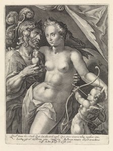 Mars og Venus Gods and Goddesses as Lovers (serietittel) av Crispijn van de Passe (I)