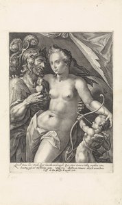 Mars og Venus Guder og gudinner som elskere (serietittel) av Crispijn van de Passe (I)