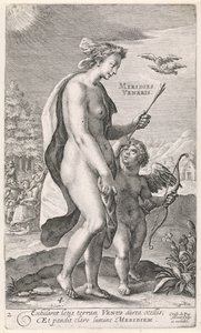 Ettermiddag Meridies Veneris (tittel på objekt) De fire ganger på dagen (serietittel) av Crispijn van de Passe (I)