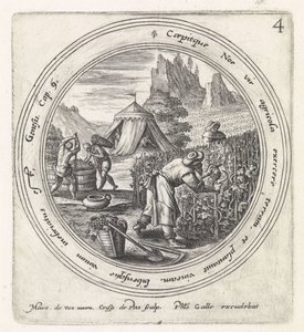 Noah planter en vingård History of Noah (serietittel) av Crispijn van de Passe (I)