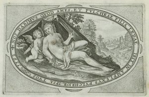 Venus guder og gudinner involvert i dommen over Paris (serietittel) av Crispijn van de Passe (I)