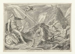 Neptunus møtt av tritoner Metamorfosen van Ovidius (serietittel)