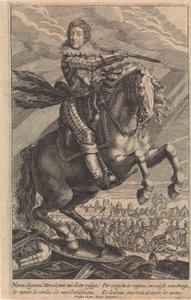 Portrett av Ludvig XIII, til hest av Crispijn van de Passe (II)