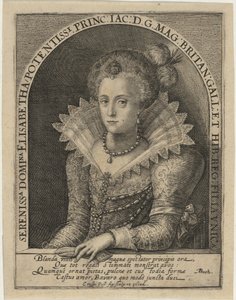 Elizabeth, prinsesse, hustru til kurfyrste Fredrik V, konge av Böhmen av Crispijn van de Passe I