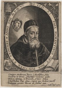 Pave Leo XI av Crispijn van de Passe I