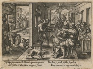 Bankett med musikere, ca. 1600