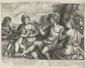 Bacchus, Venus og Ceres i et landskap Uten Ceres og Bacchus fryser Venus (tittel på objekt)