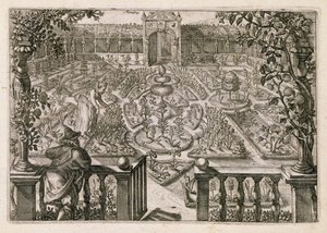 Spring Garden, fra 'Hortus Floridus', utgitt 1614-15 (se også 170862)
