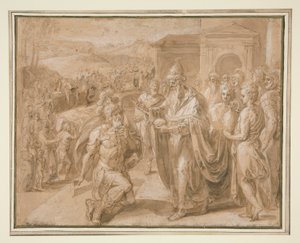 Abraham og Melkisedek av Crispin van den Broeck