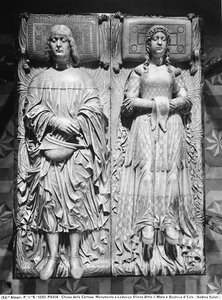 Begravelsestavle av Ludovico Sforza og Beatrice d'Esteavia av Cristoforo Solari