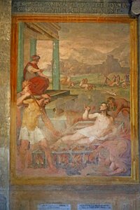 Martyrium, muligens av St. Lawrence av Cristoforo and Tempesta, Antonio Roncalli