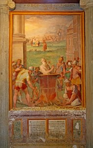 St. John kokt i olje av Cristoforo and Tempesta, Antonio Roncalli