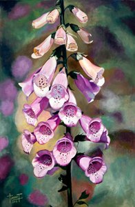 Purple Fingers, 2010 (akryl på papir)