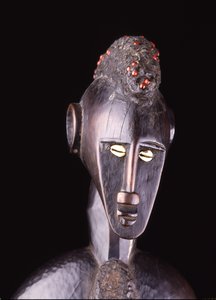 Kvinnelig rytmepund (tre) (detalj av 908540) av Culture Senufo