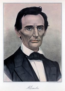 Abraham Lincoln, USAs sekstende president, 1800-tallet.