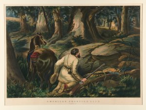 American Frontier Life/ On the War Path av Currier and Ives