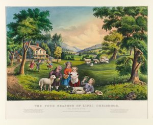Livets fire årstider: barndom av Currier and Ives
