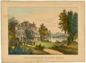 Residensen til Lord Byron av Currier and Ives