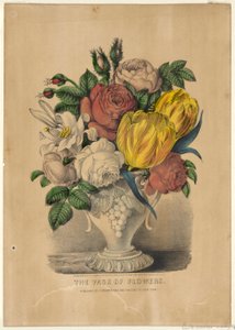 Vasen med blomster av Currier and Ives