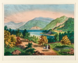 Utsikt over Potomac nær Harper av Currier and Ives