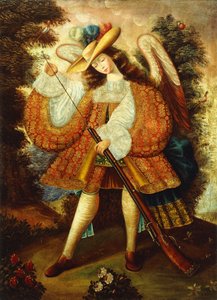 Erkeengel med Arquebus
