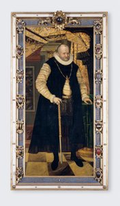 Portrett av kurfyrsten av Sachsen Augustus I (1526-1586) - Maleri av Cyriacus Roeder (Rheder) (cirka 1560-1598), olje på lerret av Cyriacus (c.1560 1598) Roder