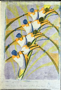 The Eight, ca. 1930 (linosnitt)
