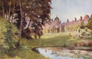 A Corner of the Lake, Sandringham (farge litho)