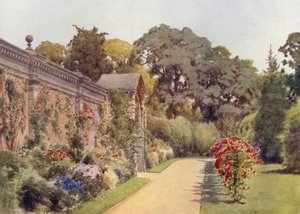 Crimson Ramblers på Osborne (farge litho) av Cyril Ward