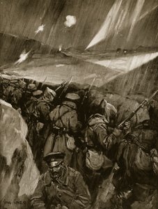 Bulgarere som beleiret Adrianopel, 1912-13 av Cyrus Cuneo