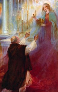 Legenden om Coronation Oil and the Ampulla, The Virgin vises for Thomas A Becket av Cyrus Cuneo