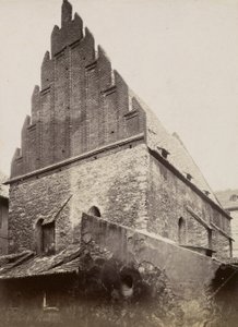 Den gamle nye synagogen, ca. 1875 av Czech Photographer Czech Photographer