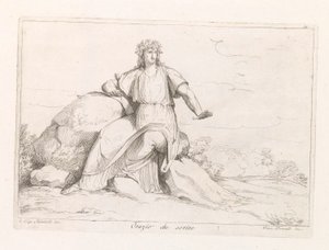 Horatius Horace som skriver (tittel på objekt)