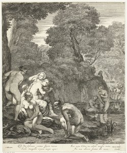 Diana og nymfene hennes oppdaget av Actaeon av Dancker Danckerts