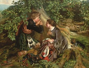 Skotske elskere, 1863 av Daniel Maclise
