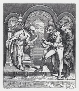 Illustrasjon for Tennysons dikt, The Princess (gravering)