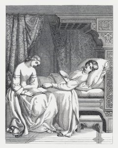 Illustrasjon for Tennysons dikt, The Princess (gravering)