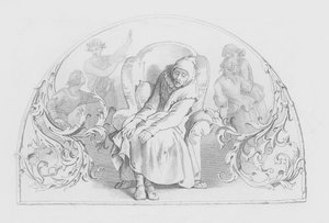 Shakespeare, siste scene av alle (gravering) av Daniel (after) Maclise