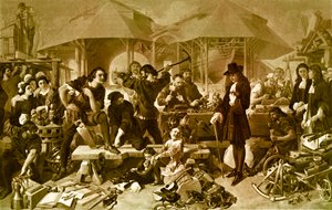 Peter den store ved Deptford Dockyard av Daniel 1806 70 Maclise