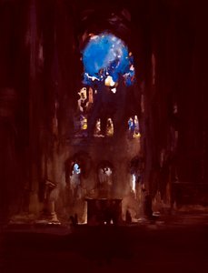 Interiøret i Notre-Dame av Daniel Cacouault