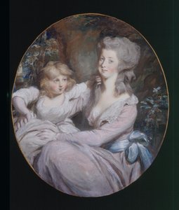 Margaret "Peggy" Arnold og datteren Sophia, ca. 1787