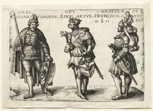 Tre verdige kristne, etter 1516. av Daniel Hopfer